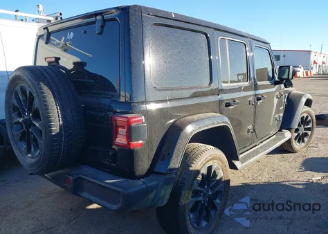 2021 Jeep Wrangler 4Xe Unlimited Sahara 4X4 из США, поврежденный, VIN 1C4JJXP61MW658692